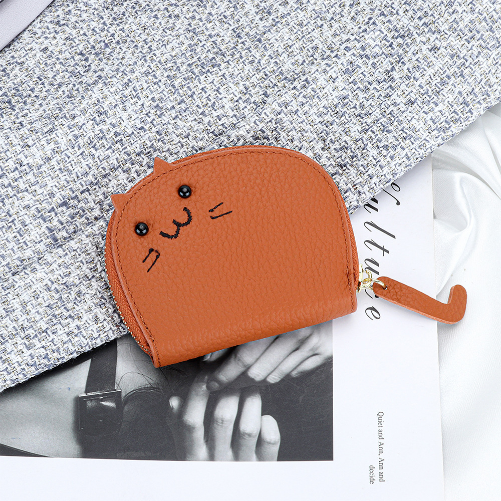 Ashlen - Wholesale Wallet - Women's - LEATHER FELINE WALLET2