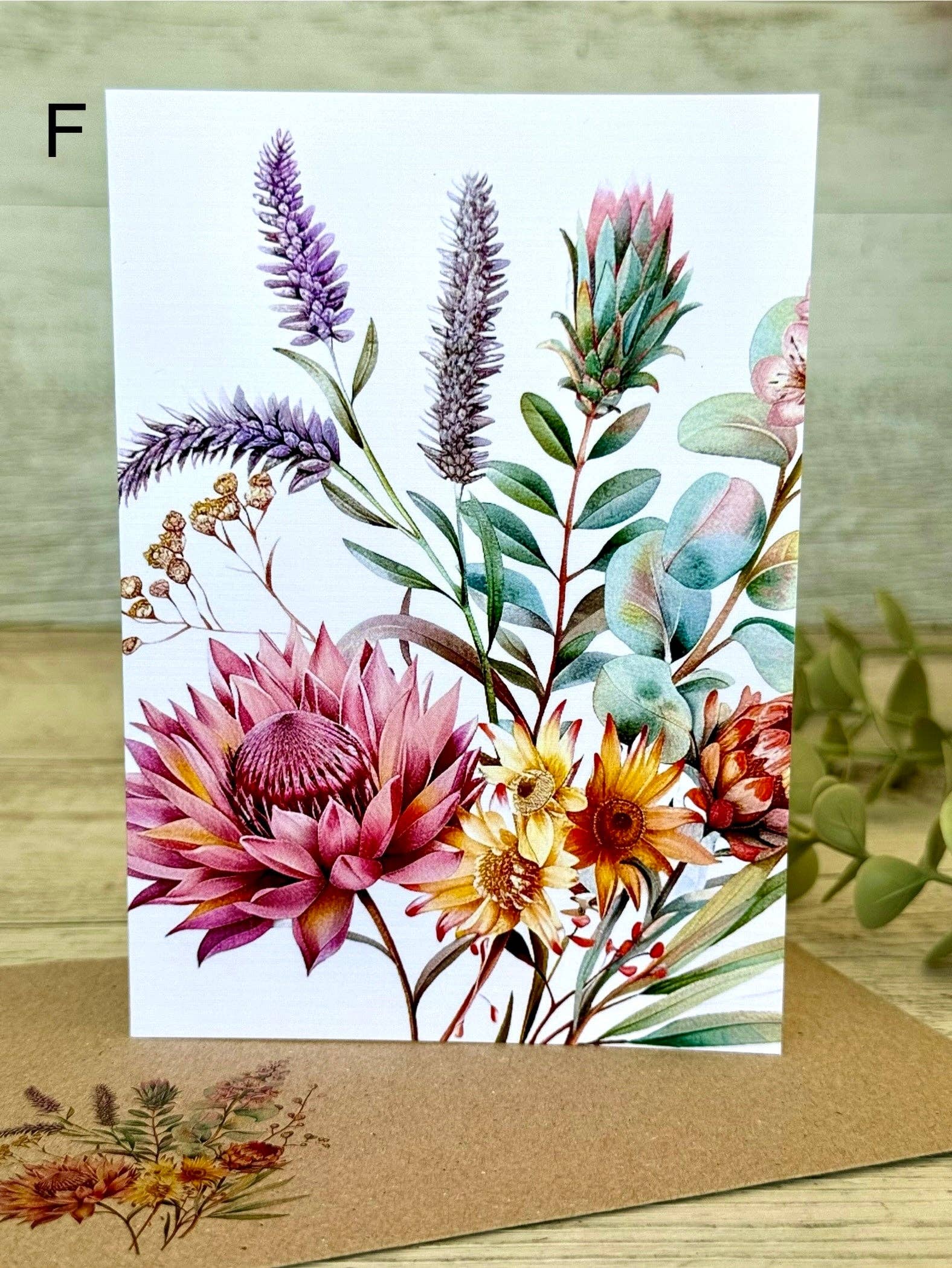 Scattered Seed Co - Wholesale Everyday Greeting Card - AUSTRALIAN FLORALS greeting card - Card F1
