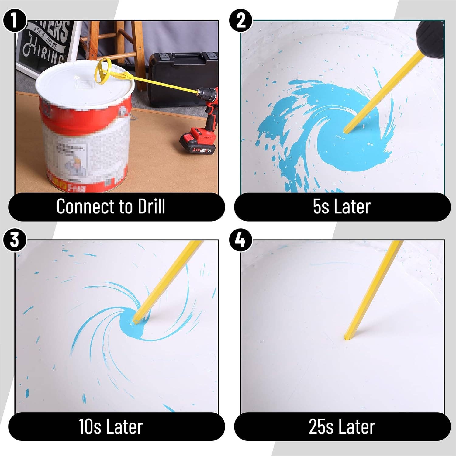 Bates Choice – wholesale Paint/wax brush – Bates- Paint Mixer, 1 to 3 Gallon Buckets2