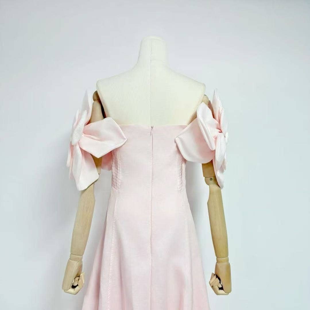 Productseeker - Wholesale Skirt - Women's - DR493 Elegant A-Line Skirt with 3D Floral Slim Fit Design28