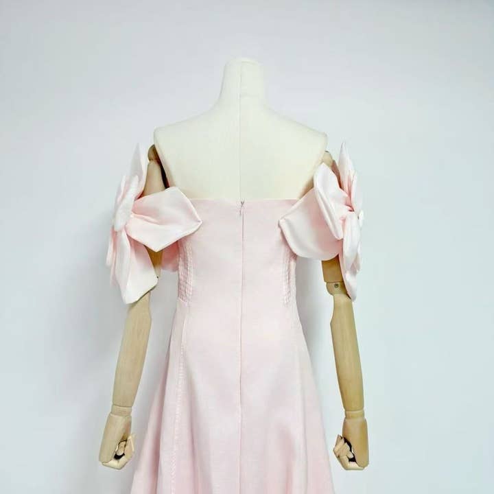 Productseeker - Wholesale Skirt - Women's - DR493 Elegant A-Line Skirt with 3D Floral Slim Fit Design28