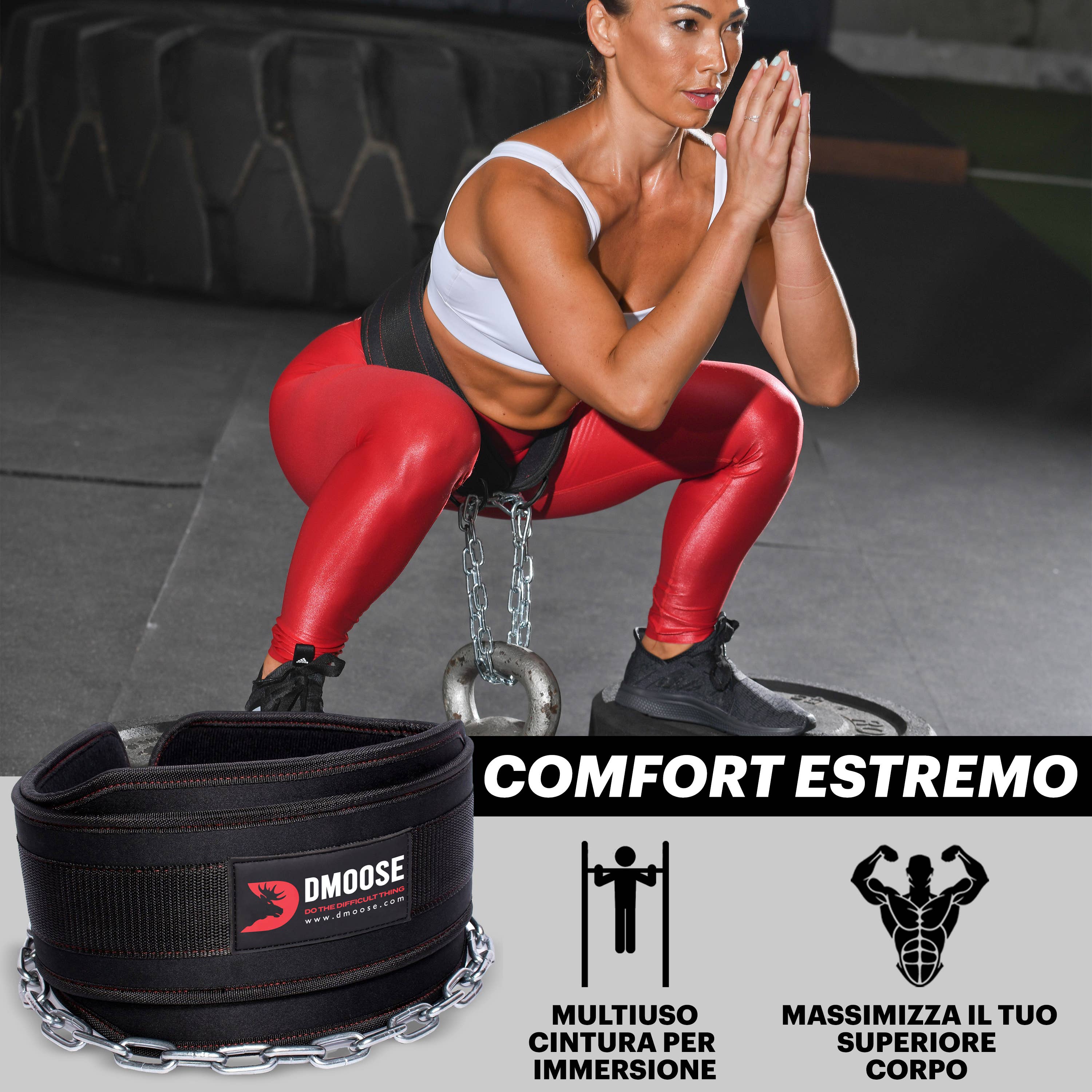 DMOOSE - Wholesale Fitness Equipment - DMoose Dip Belt for Weightlifting, Weight Belt with Chain11