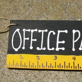Teacher Gifts 5202 Office Pass Black with Ruler for wholesale by Nannie and B's Crafts