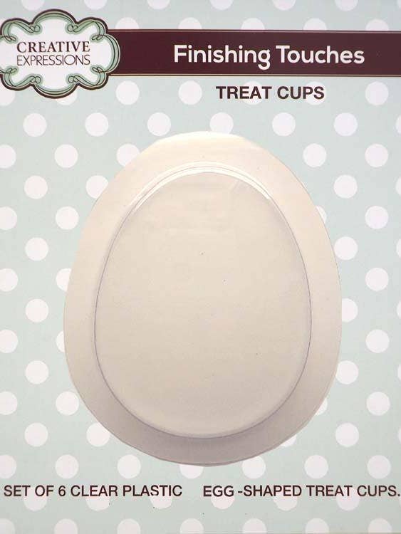Egg Shaped Treat Cups Pk of 6 for wholesale by Ecstasy Crafts Distributing
