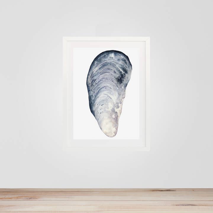 Mussel Print for wholesale by Lauren Simpson Art
