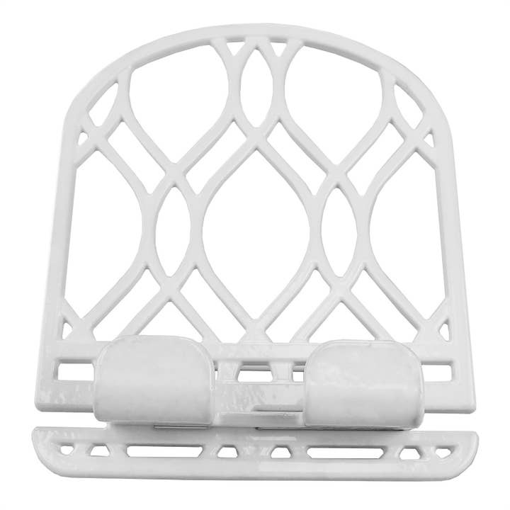 ShopBobbys - Wholesale Book Holder - Home Basics Iris Collection Cast Iron Tablet and Cookbook Holder Stand, White