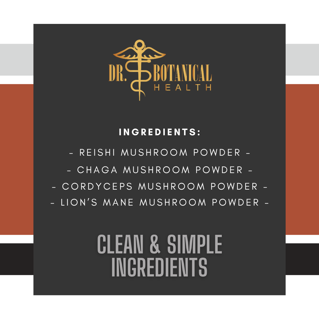 Lone Star Botanicals - Vente Poudres protéinées/superaliments - Gélules de poudre de champignon vitalité totale biologique -- 60 unités3