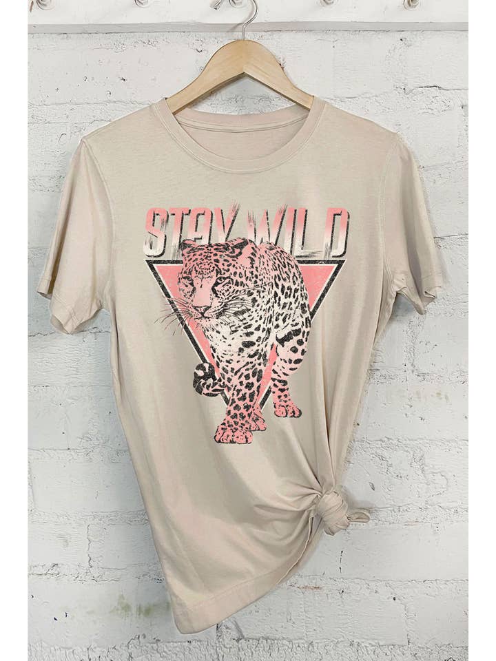 Rustee Clothing - Wholesale Screen Printed T-Shirt - Women's - STAY WILD3