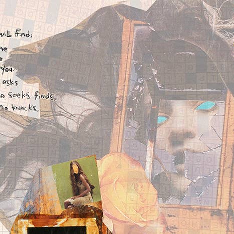 MIXED MEDIA ART Canvas Print of Ask for wholesale by Michel Keck LLC