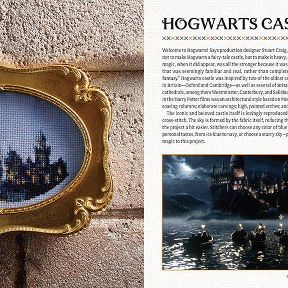 Insight Editions - #1 Pop Culture Publisher - Vente Livre sur l'artisanat, les loisirs créatifs et le bricolage - Harry Potter : le livre officiel du point de croix de Poudlard2