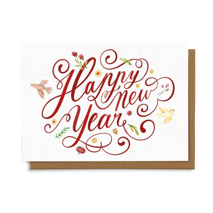 Happy New Year Card 4X6 for wholesale by Chaukiss
