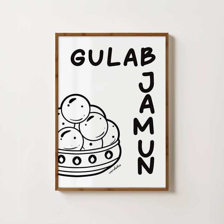 Wordotco - Wholesale Art print - GULAB JAMUN PRINT