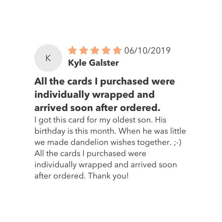 Tiny and Snail - Wholesale Birthday Card - Dandelion Birthday3