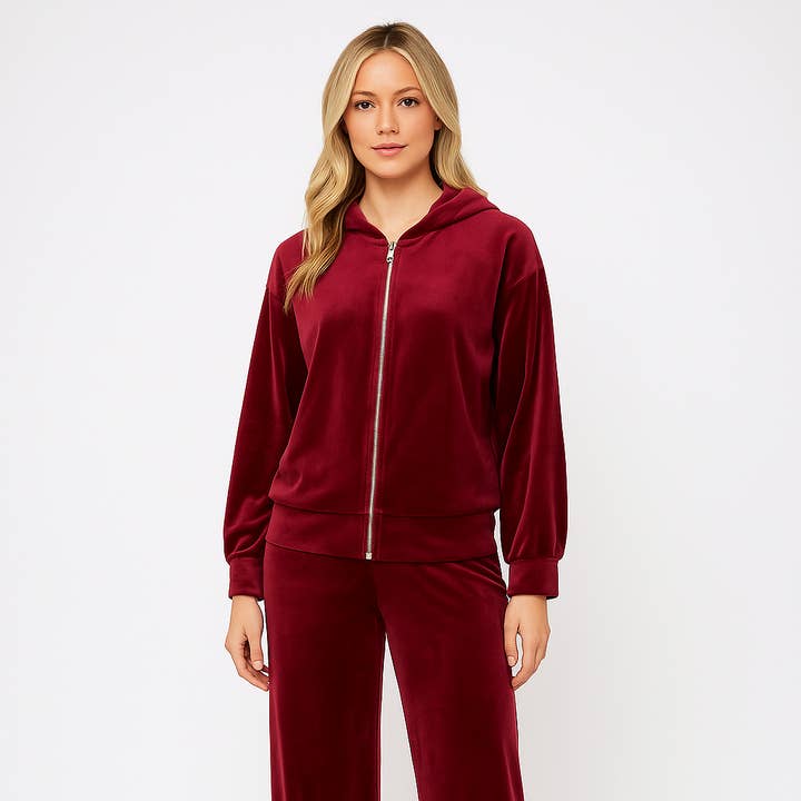 Italian Velour Hooded Loungewear Co Ord Set and other Purchase wholesale terry velour fabric. Free returns & net 60 terms on Faire trending on Faire.