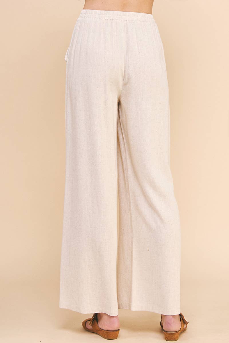 Allie Rose - Vendita all'ingrosso Pantalone - Donna - Pantaloni in morbido lino con tasche13