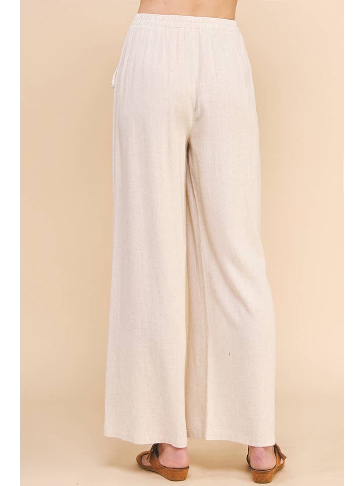 Allie Rose - Vendita all'ingrosso Pantalone - Donna - Pantaloni in morbido lino con tasche13