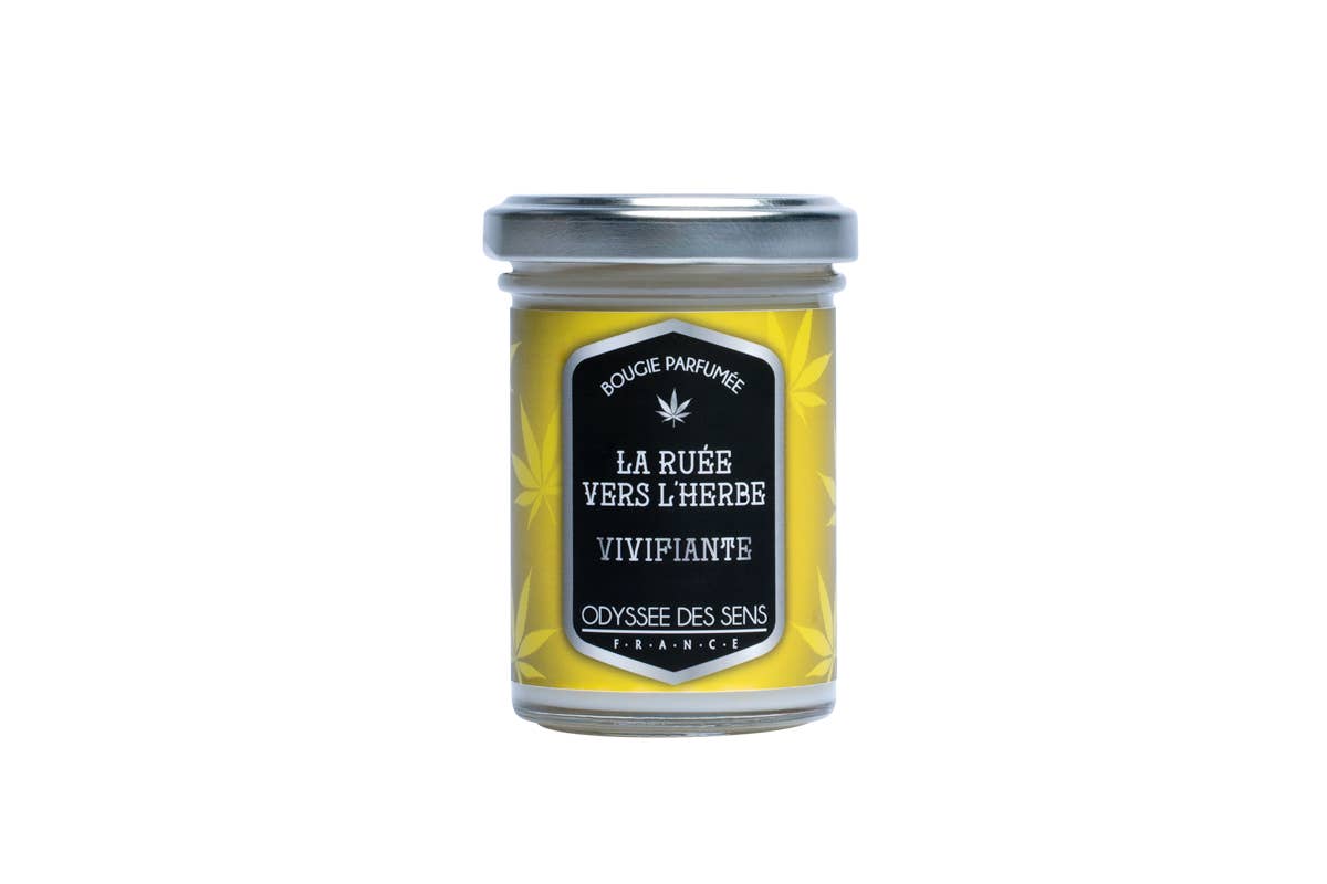 ODYSSÉE DES SENS - Vendita all'ingrosso Candela in vasetto - Rinvigorente/Limone - Candela 80g