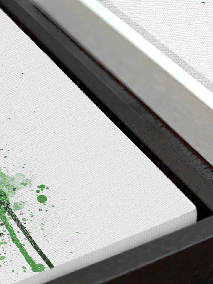 Premium lærred Wall Art Print Gin flaske 'Emerald' for engroshandel hos We Love Prints