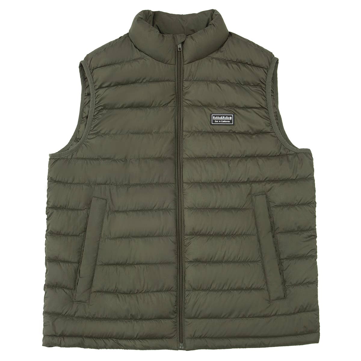 Rokka & Rolla - Wholesale Outerwear Vest - Men's - Men's Packable Puffer Vest Warm Sleeveless Jacket15