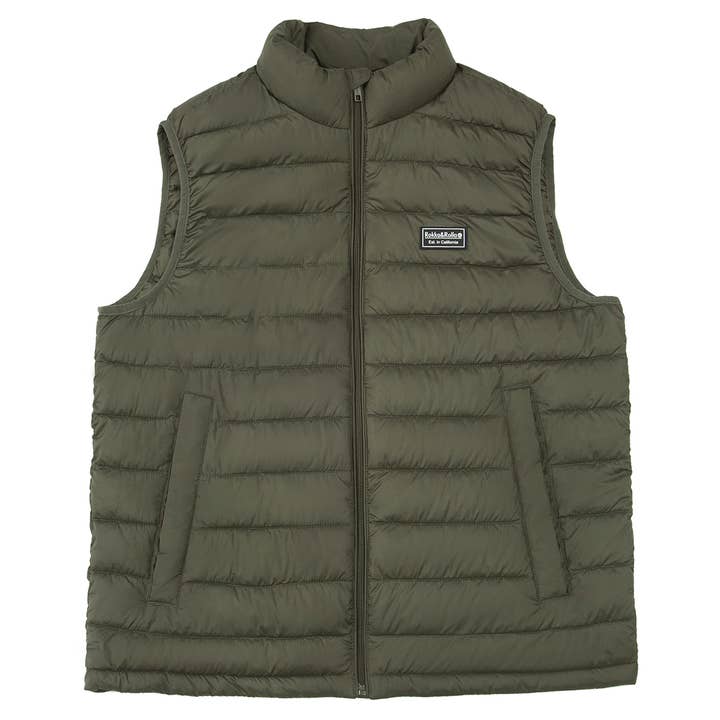 Rokka & Rolla - Wholesale Outerwear Vest - Men's - Men's Packable Puffer Vest Warm Sleeveless Jacket15