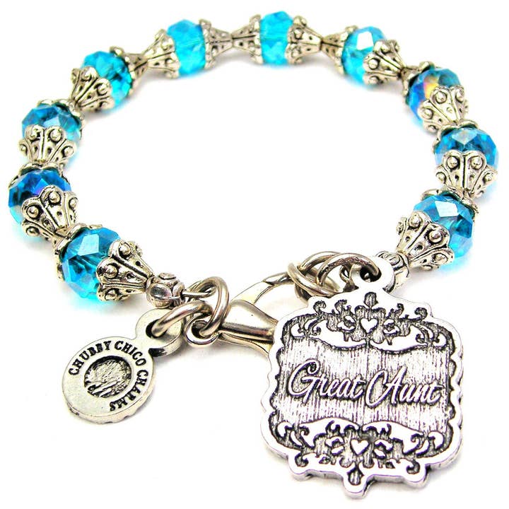 Armband mit viktorianischem Kristall der Tante für den Großhandel von Chubby Chico Charms
