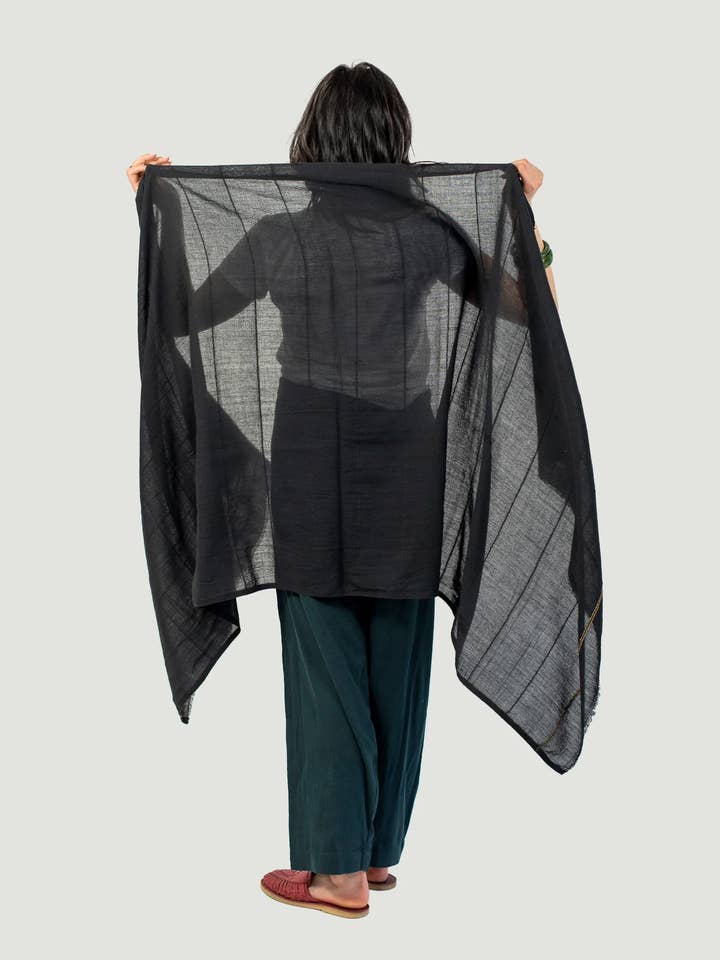 Insect-Repellent Wrap — Camellia in Midnight for wholesale by Shoo for Good