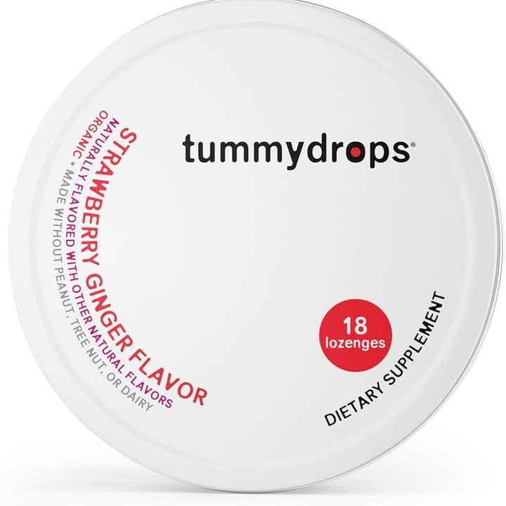 Tummydrops - Wholesale Hard Candy - USDA Organic Fresh Strawberry Ginger Tummydrops