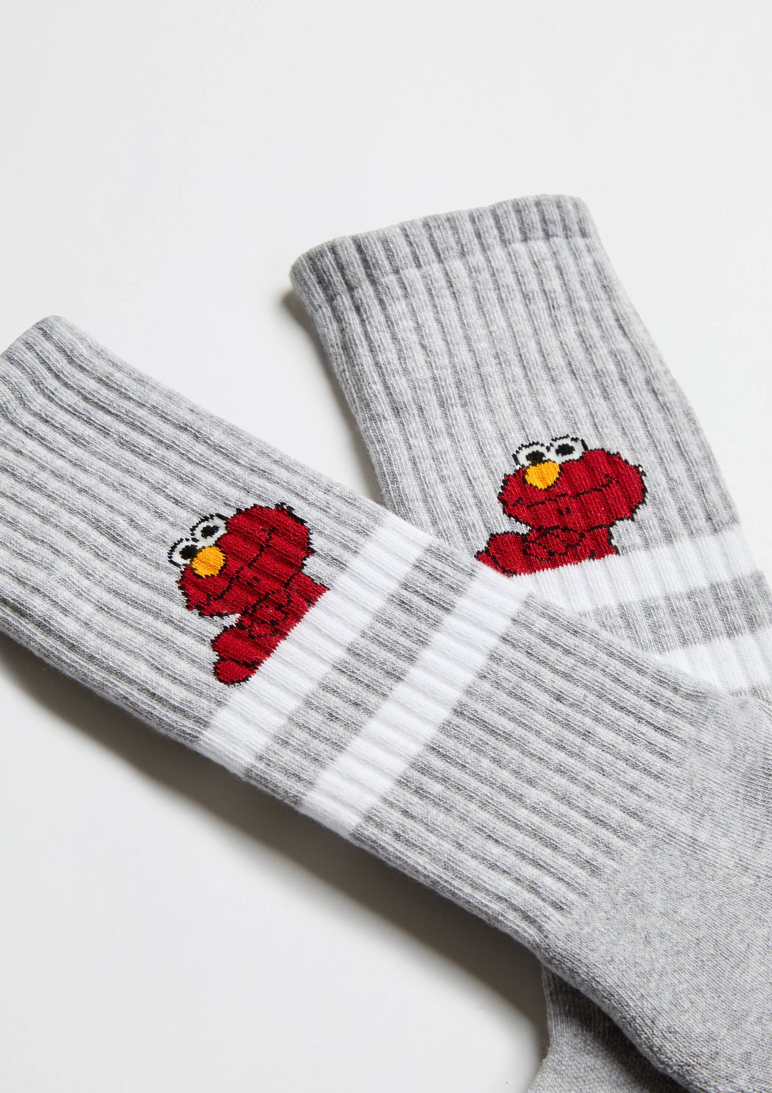 Grey BeSesameStreet Elmo Street - 100% Organic Cotton Socks for wholesale on Faire2