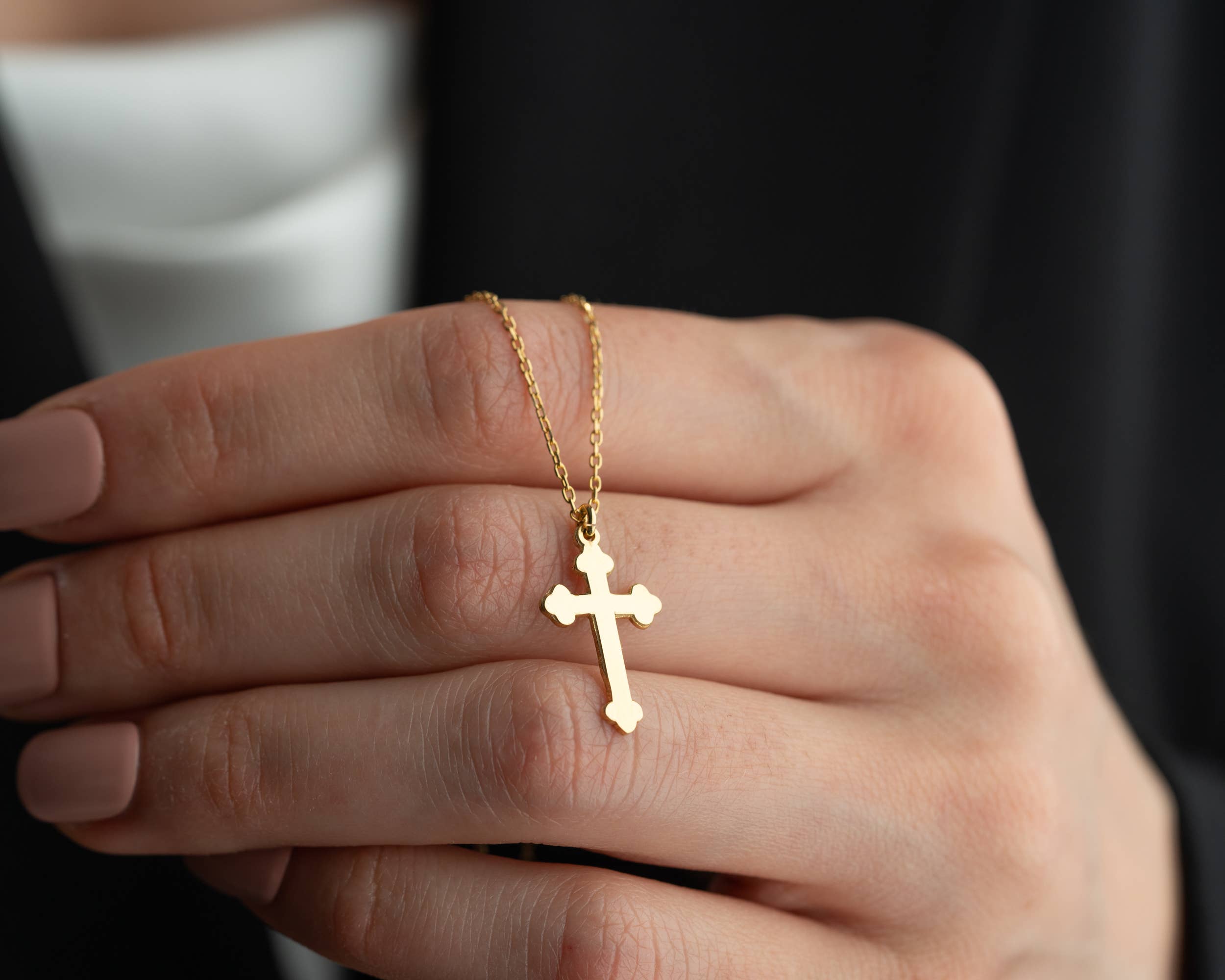 Tina Custom Jewelry - Wholesale Pendant/Charm Necklace - Orthodox Cross Necklace | Christian Baptism Gift for Her6