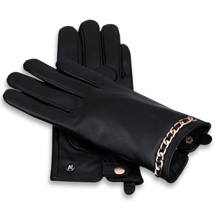 Black Gold napoGLARE Women Nappa Leather Gloves with Thinsulate, Tech for wholesale on Faire0