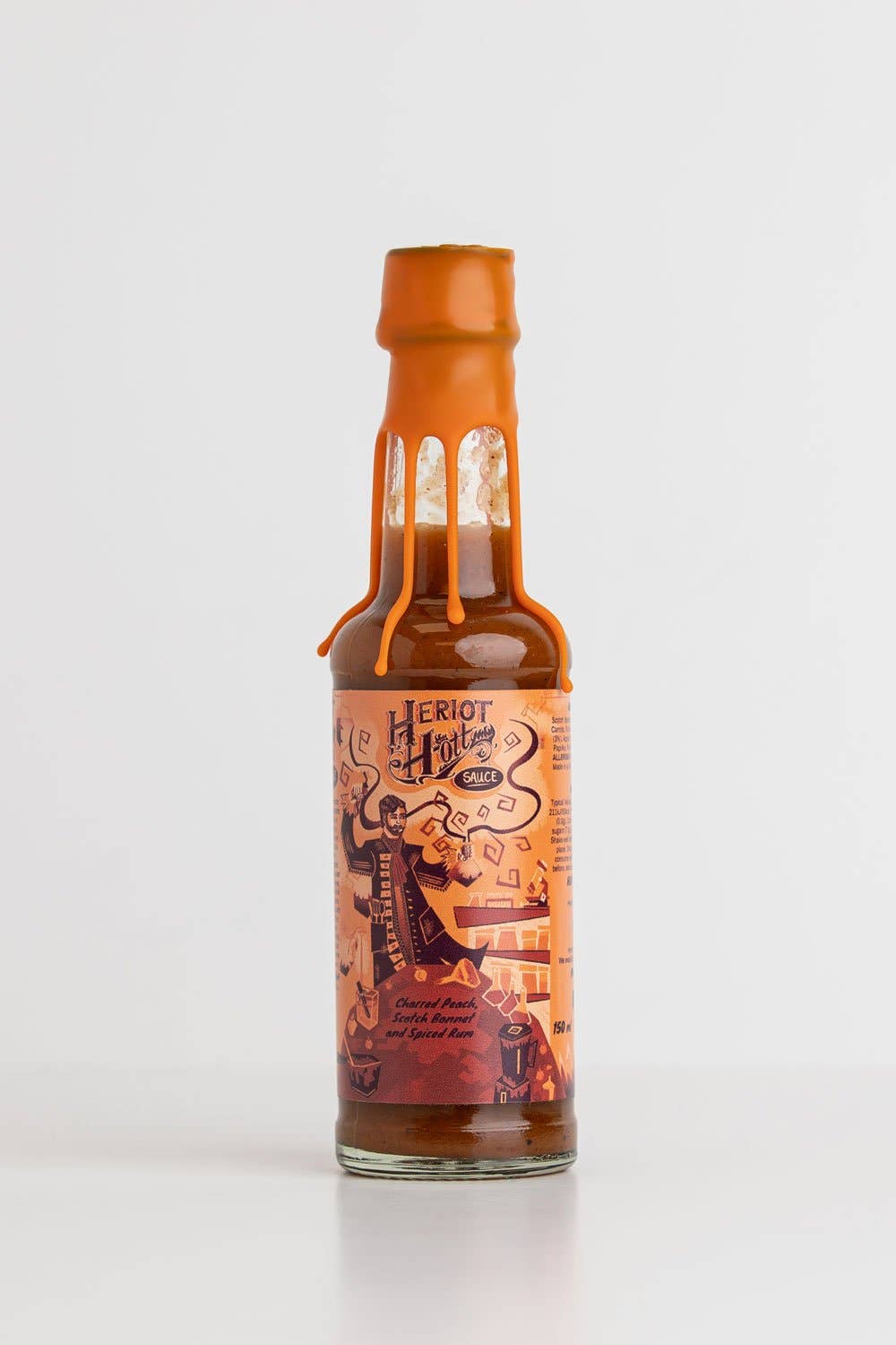 Heriot Hott – wholesale Hot sauce – Charred Peach, Scotch Bonnet and Spiced Rum1