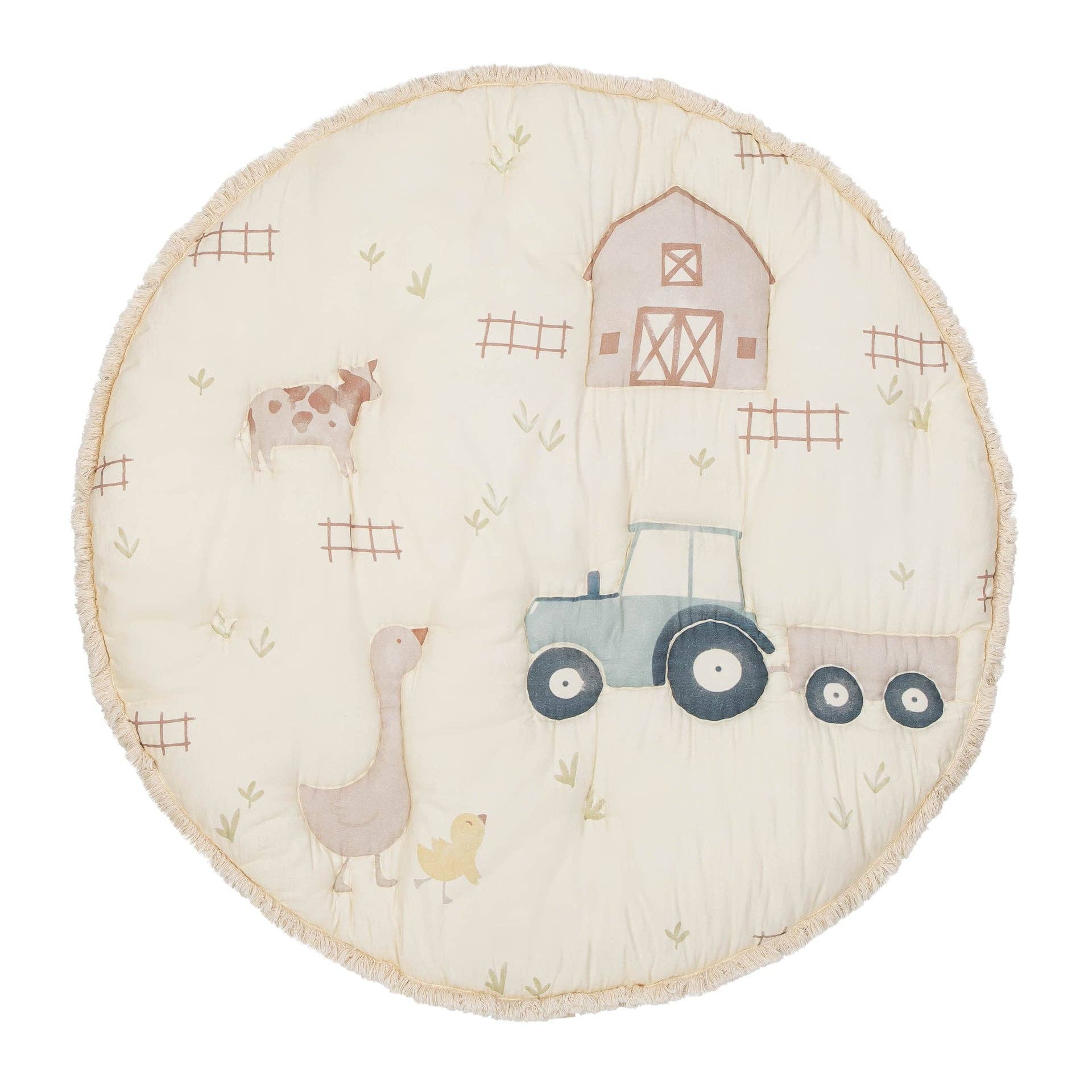 Crane Baby - Wholesale Play Mat - Kids & Baby - Charlie Farmhouse Quilted Play Mat2