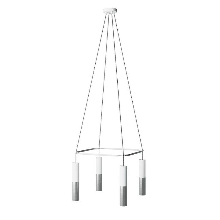 Cage Chandelier with 4 Drops Tub-E14 Double for wholesale by LIGHTINUP S.R.L.