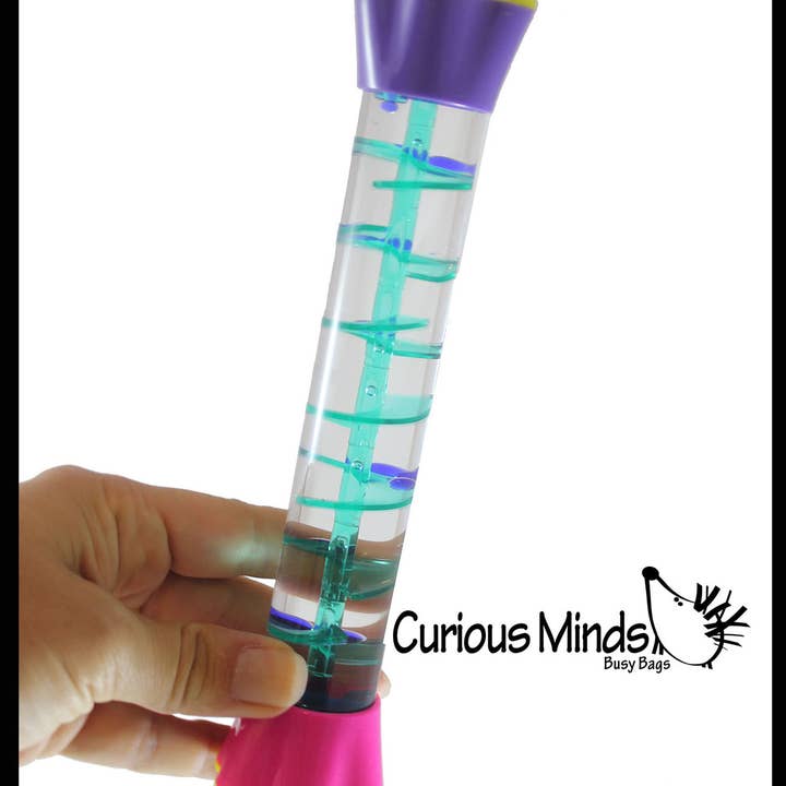 Curious Minds Toys - Wholesale Fidget Toy - Kids - 1 Bubble Helix Spiral Liquid Dripping Stick Timer - Calm Dow