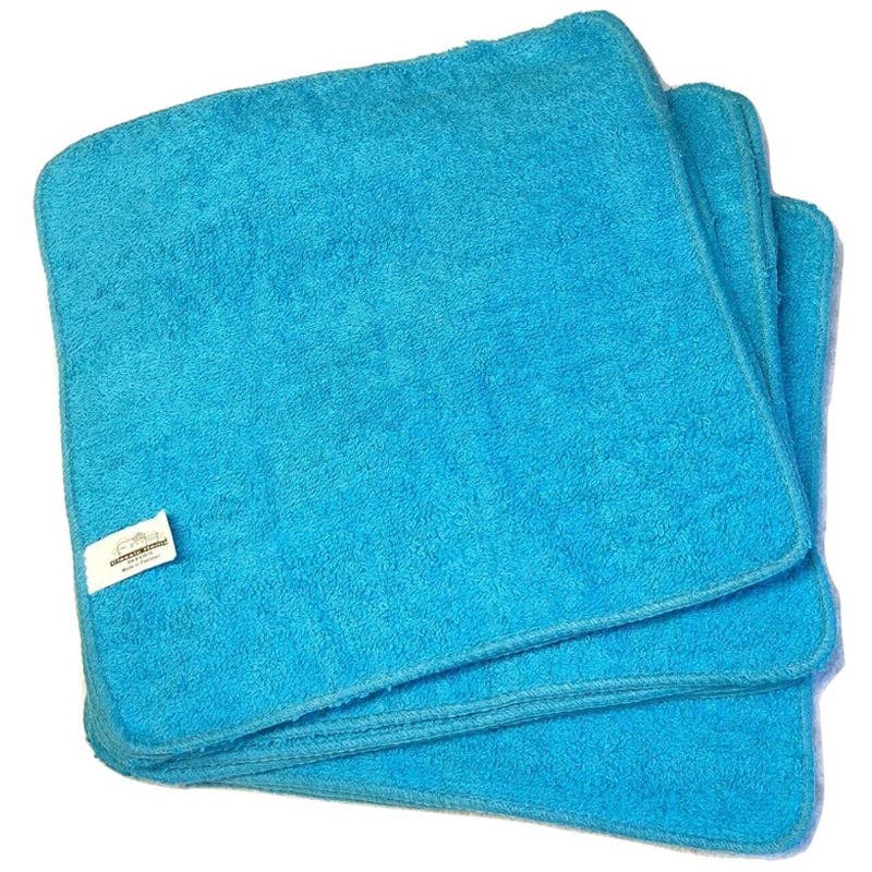 Soft Textiles - Wholesale Towel Set - Soft Textiles Washcloths Towel 12-24 Pack Solid Color 100% Cotton Baby Face Towel Set 12"x12" Wholesale Lot2