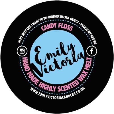 Emily Victoria Candles – Cera sólida por atacado – Derretimento de cera de algodão doce0