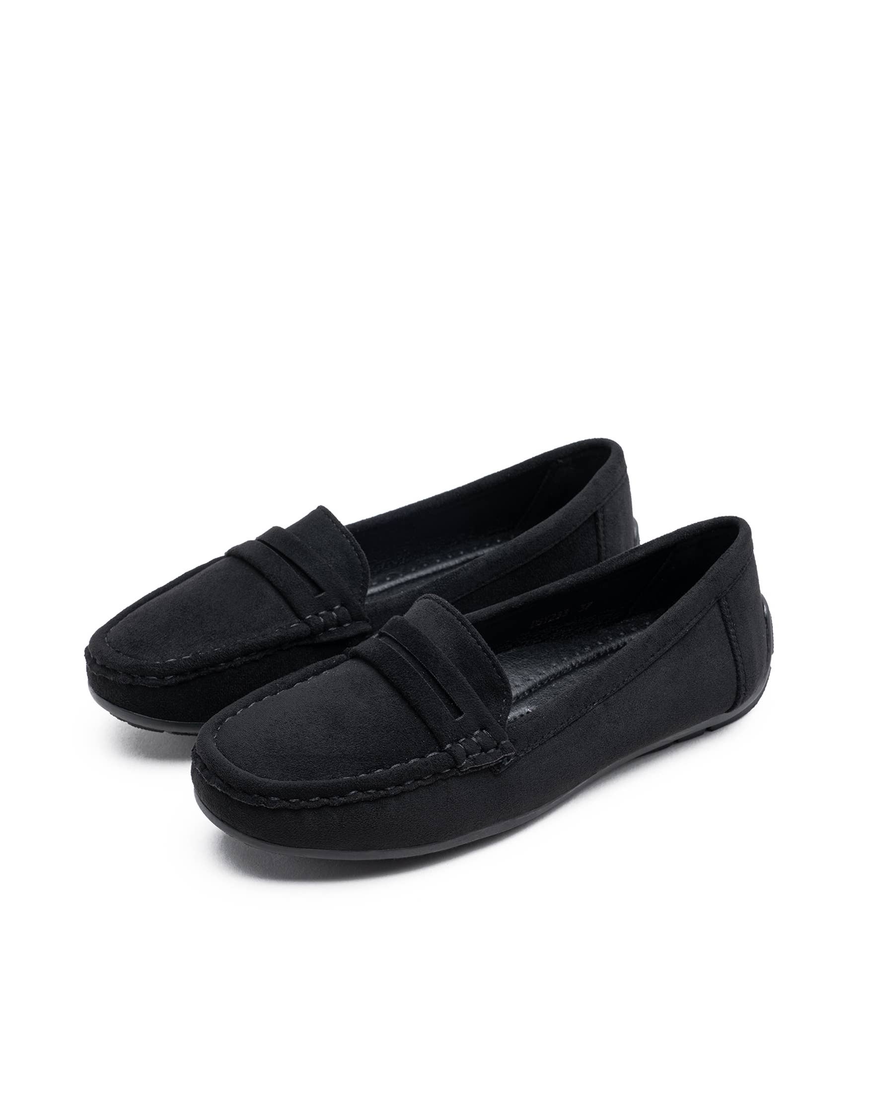 Black Loafers Moccasins Suede for wholesale on Faire1