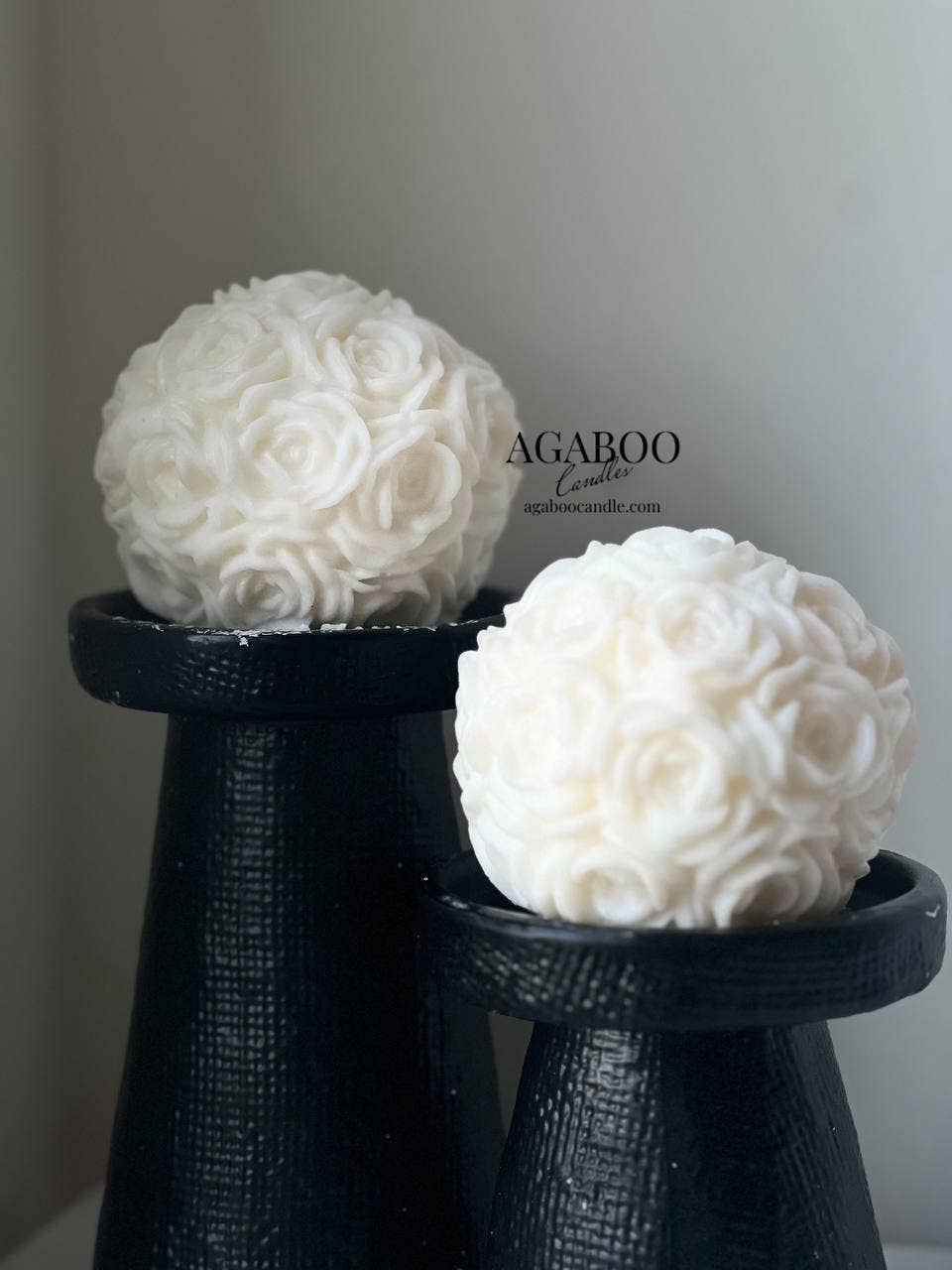 Agaboo Candle - Wholesale Novelty Candle - Charming Rose Ball Candle 3x3.5in - Flowers4