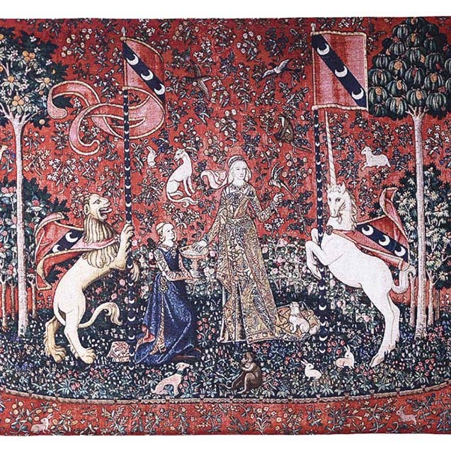 Lady & Unicorn Sense of Taste - Wall Hanging for wholesale by Signare Tapestry