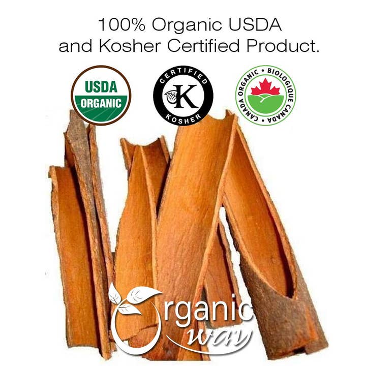 Organic Way LLC - Wholesale Dried Spice - Organic Cinnamon True/Ceylon (Cut & Sifted)