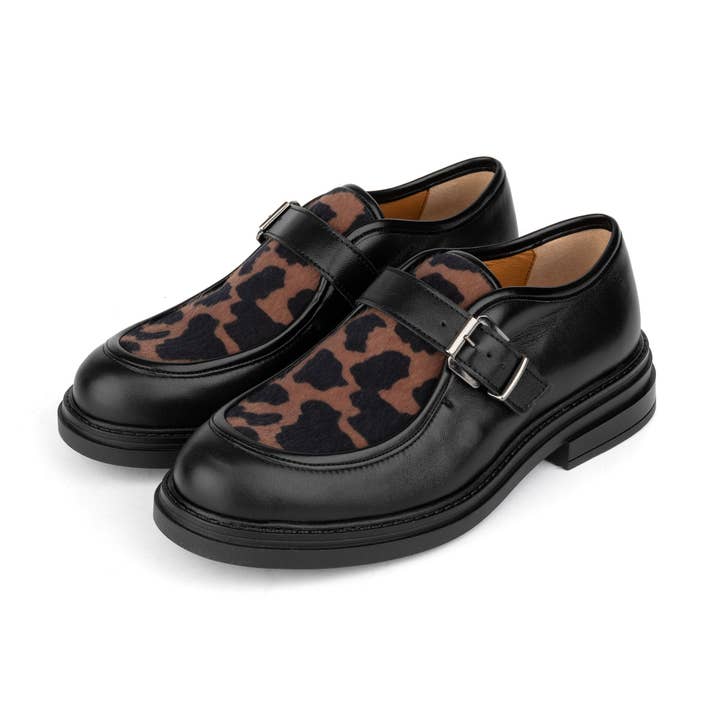 Embassy London – wholesale Loafers – Women's – Strapp - Black & Cow8