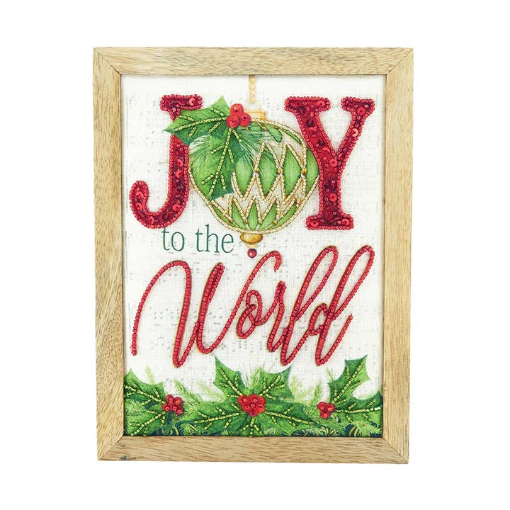 Christmas Joy To The World Shelf Sitter for wholesale by C&F Home