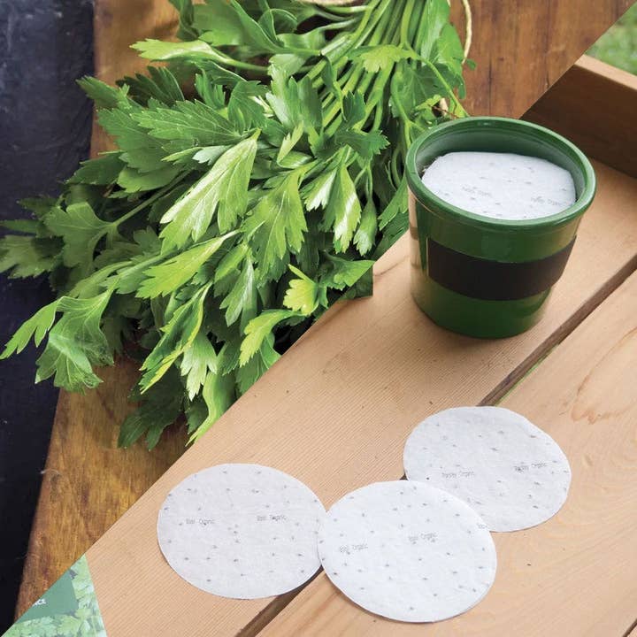 Sow Effortless Collection™ Organic Flat Leaf Parsley Seed Discs Set of 3 for wholesale by Park Seed
