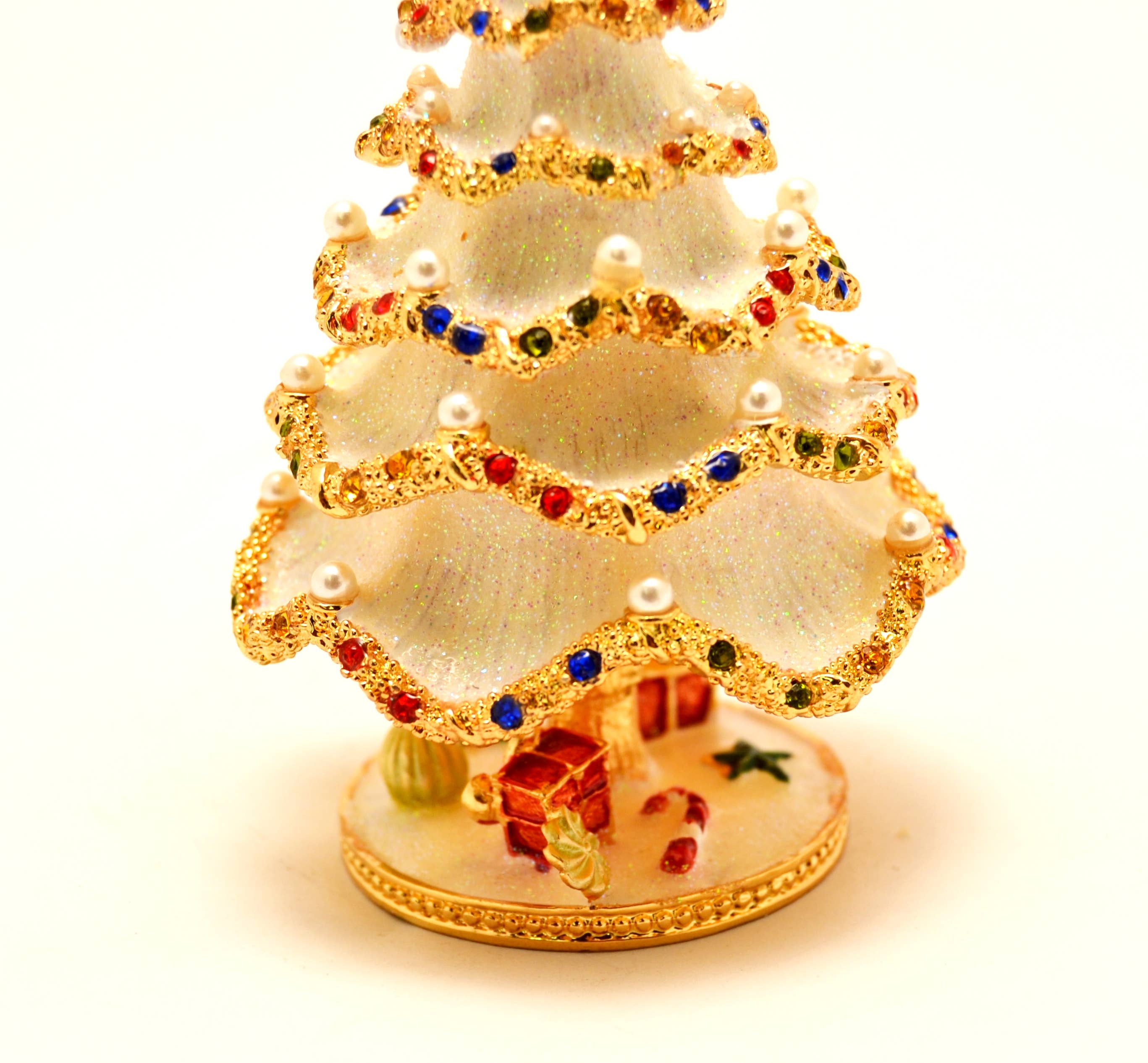 Ciel Collectables - Wholesale Christmas Decoration - Christmas Tree with Faux Pearls & Swarovski Crystals7