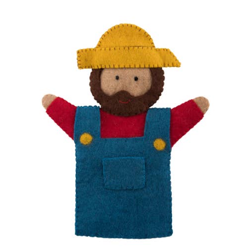 Farmer Hand Puppet for wholesale by PASHOM