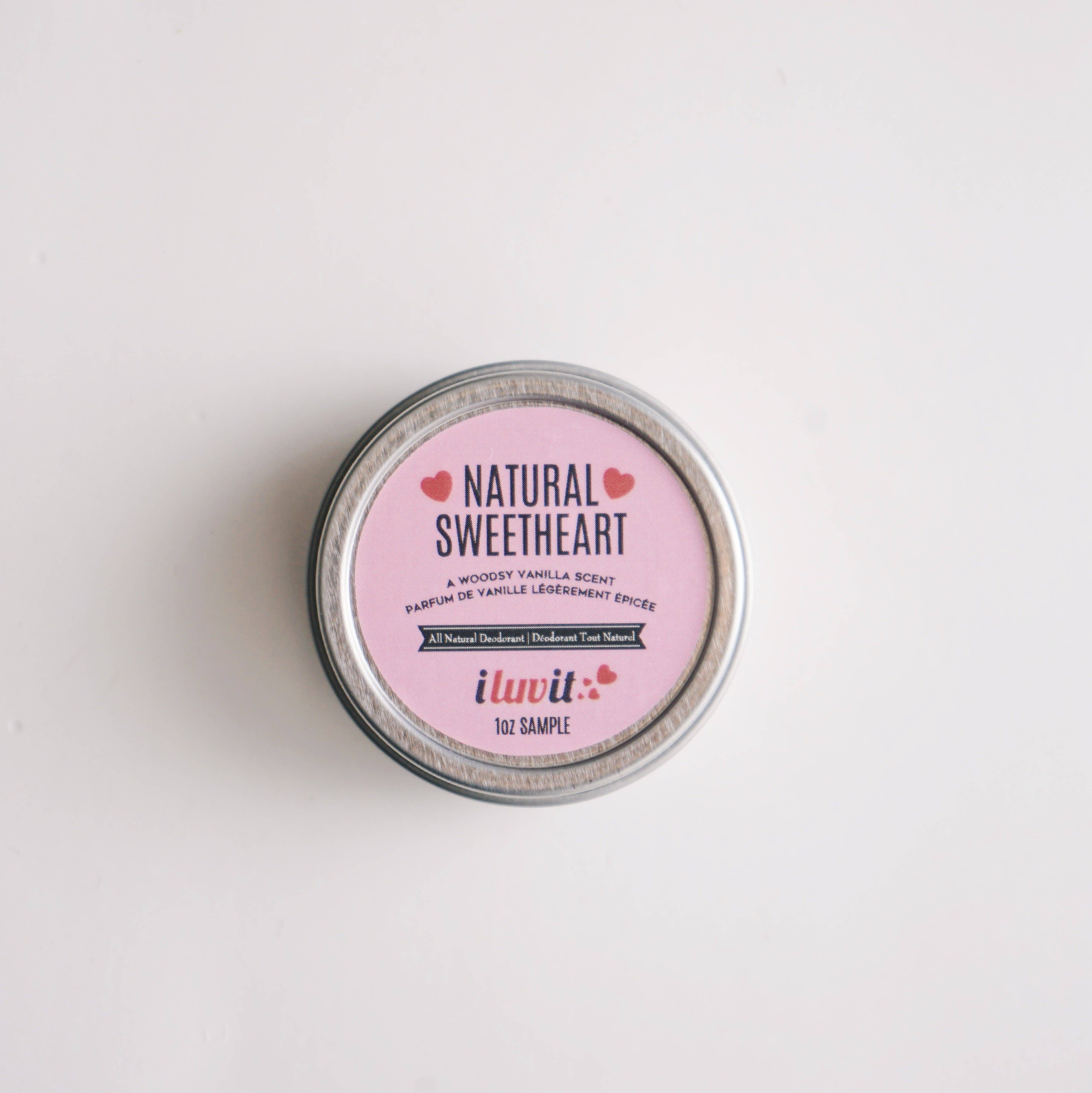 I luv It Natural Deodorant - Wholesale Deodorant - Dames - Sample Tin - Normale formule - 1oz3
