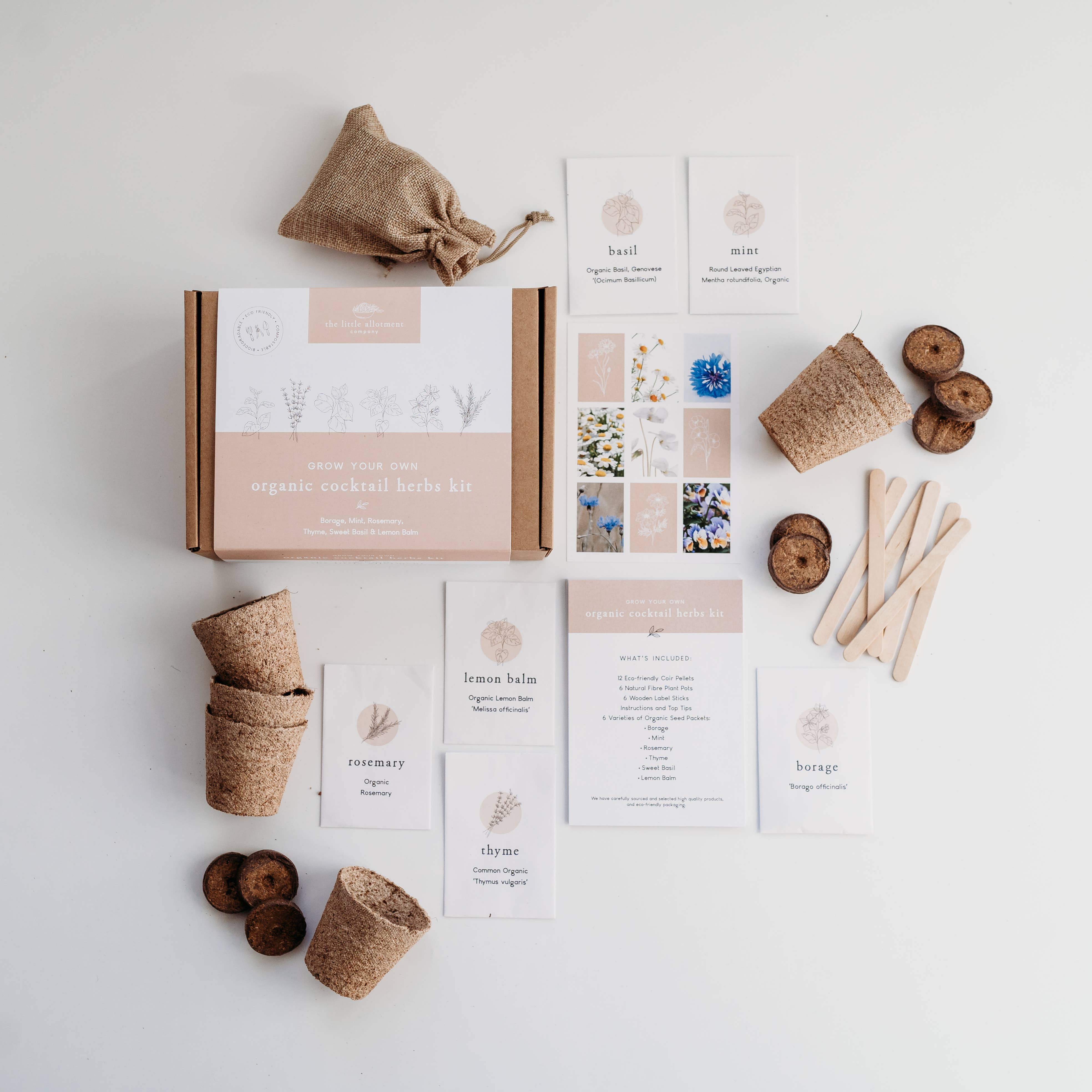 The Little Allotment Company – wholesale Plant seeds – Grow Your Own Cocktail Herbs Kit2