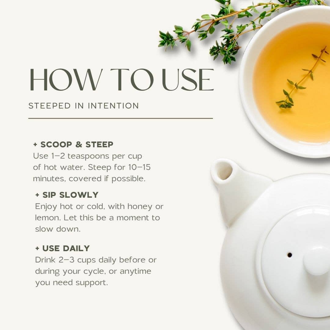 Wild Woman Herbal Apothecary - Wholesale Health/Detox Tea - Moon Cycle Support Tea | Hormone Balance, PMS & Self Care3