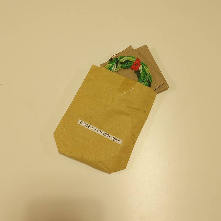 Ten Thousand Villages - Wholesale Ornament - Quill Wreath Ornament2