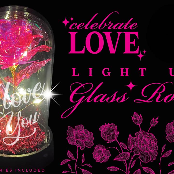 Novelty Brands - Wholesale Retailer Display - Home & Living - Rose Keepsake Glass Dome Love Assortment Gift - 6/Display3